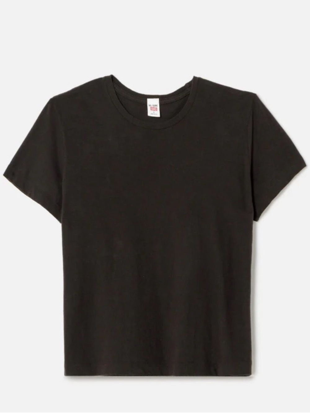 RE/DONE x Hanes 1950s Boxy Tee Black